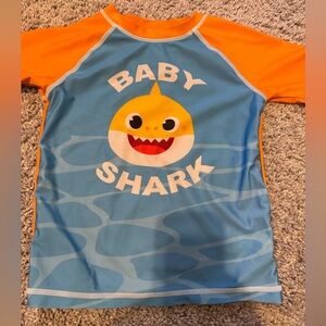 Kids Swim Shirt - Blue and Orange